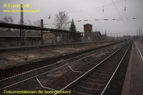 alter Bahnhof Leutzsch - Blickrichtung Westen