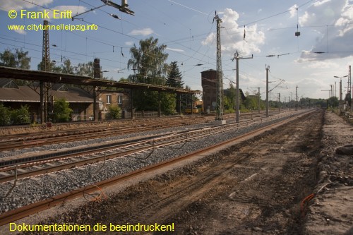 alter Bahnhof Leutzsch - Blickrichtung Westen