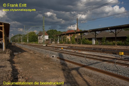 alter Bahnhof Leutzsch - Blickrichtung Osten