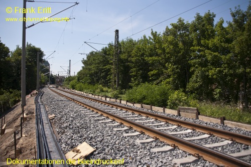 Bahndamm Engertstrae - Blickrichtung Sd