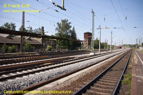 alter Bahnhof Leutzsch - Blickrichtung Osten