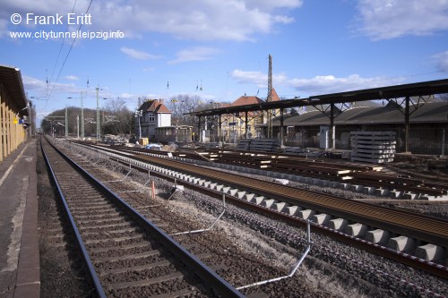 alter Bahnhof Leutzsch - Blickrichtung Osten