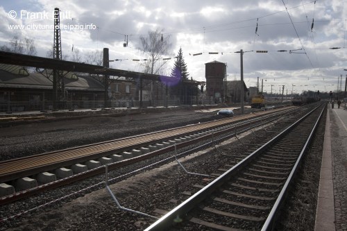 alter Bahnhof Leutzsch - Blickrichtung Westen