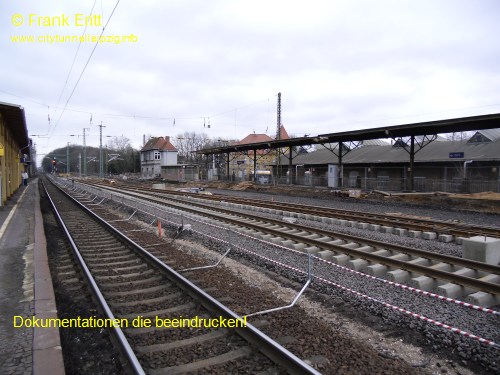 alter Bahnhof Leutzsch - Blickrichtung Osten