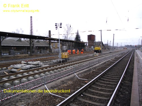 alter Bahnhof Leutzsch - Blickrichtung Westen