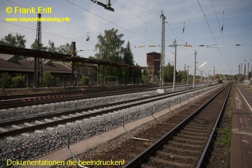 alter Bahnhof Leutzsch - Blickrichtung Westen