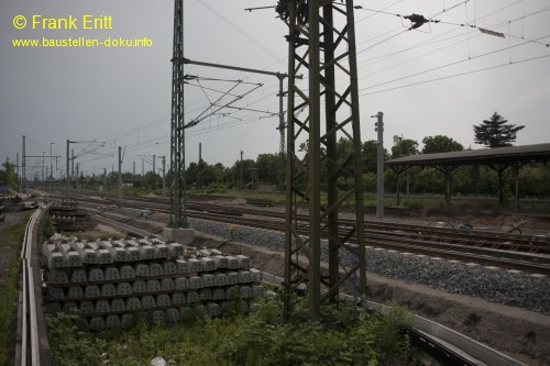 Bahntrasse Gterschuppen Nord - Blickrichtung Sd