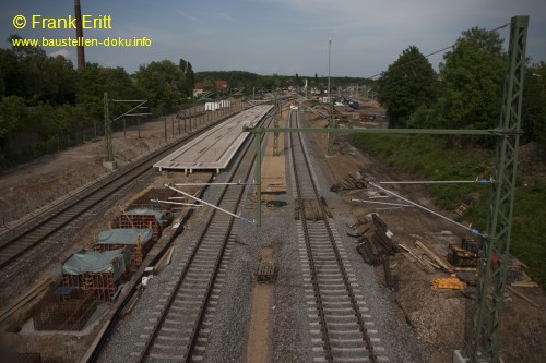 Strecke Markranstdt-Leutzsch - Blick von der Georg-Schwarz-Brcke nach Norden