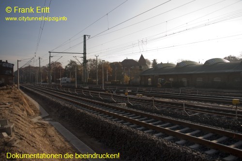 alter Bahnhof Leutzsch - Blickrichtung Osten