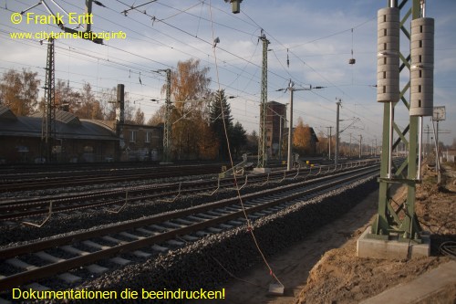 alter Bahnhof Leutzsch - Blickrichtung Westen