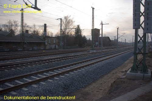 alter Bahnhof Leutzsch - Blickrichtung Westen