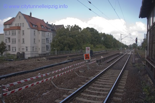 alter Bahnsteig - Blickrichtung Norden