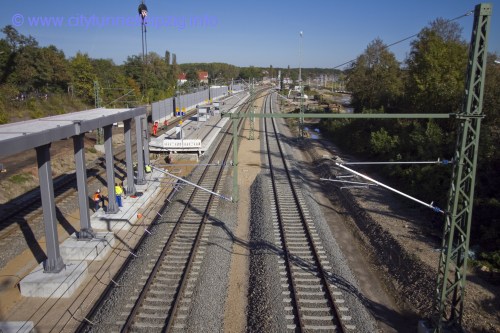 Strecke Markranstdt-Leutzsch - Blick von der Georg-Schwarz-Brcke nach Norden