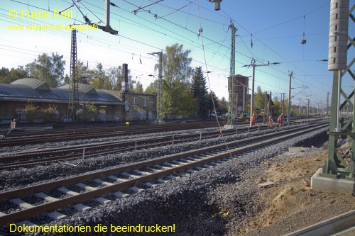 alter Bahnhof Leutzsch - Blickrichtung Westen