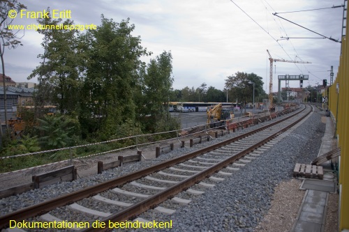 Bahndamm Engertstrae - Blickrichtung Nord