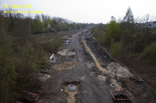 Arno-Nitzsche Strae - Blickrichtung Sd (Einbindung CTL)