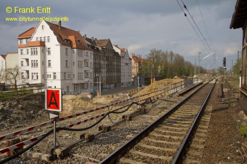 alter Bahnsteig - Blickrichtung Norden