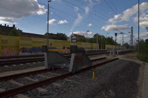 alter Bahnsteig - Blickrichtung Norden