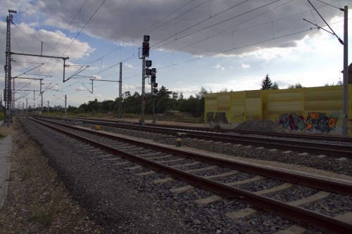 alter Bahnsteig - Blickrichtung Sden