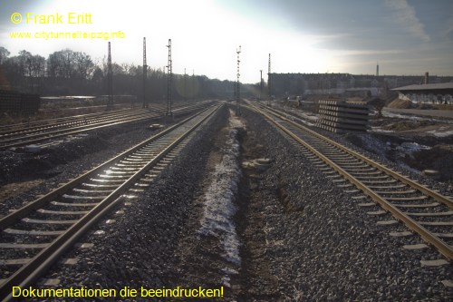 neuer Bahnsteig - Blickrichtung Sden