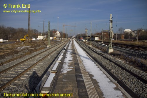 neuer Bahnsteig - Blickrichtung Norden