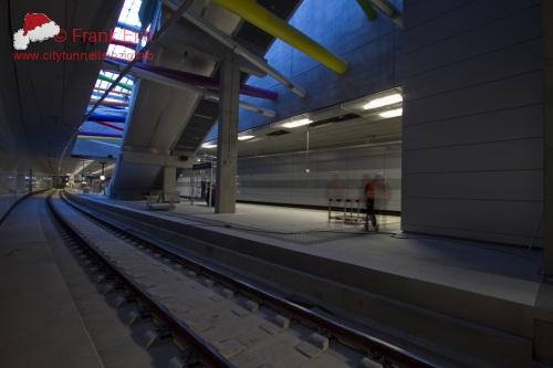 Blick aus der Nordostecke der Station (Bahnsteig)