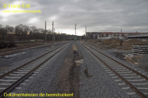 neuer Bahnsteig - Blickrichtung Sden