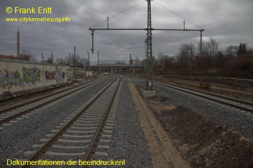 Neuer Bahnsteig Blickrichtung Nord