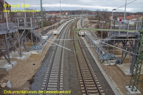 Strecke Plagwitz-Leutzsch - Blick von der Georg-Schwarz-Brcke nach Norden