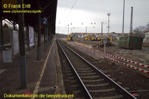 alter Bahnsteig - Blickrichtung Sden