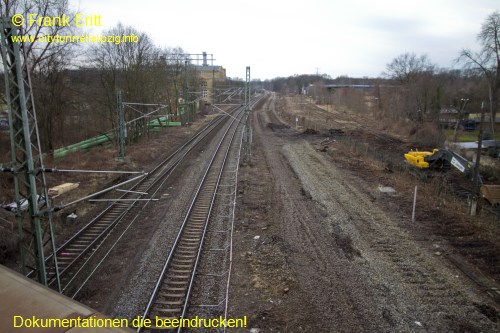Br�cke Bornaische Stra�e - Blickrichtung S�dost