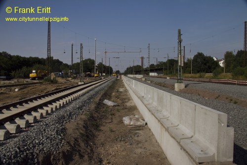 neuer Bahnsteig - Blickrichtung Norden