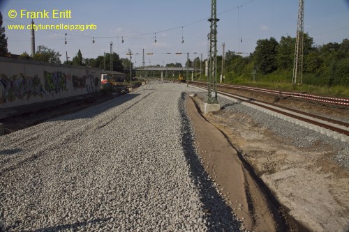 Neuer Bahnsteig Blickrichtung Nord