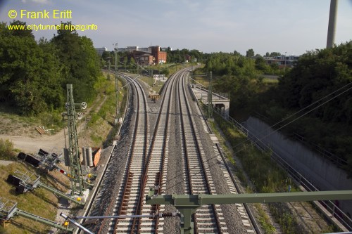 Blick von der Brcke Richardt-Lehmann-Strae nach Sden