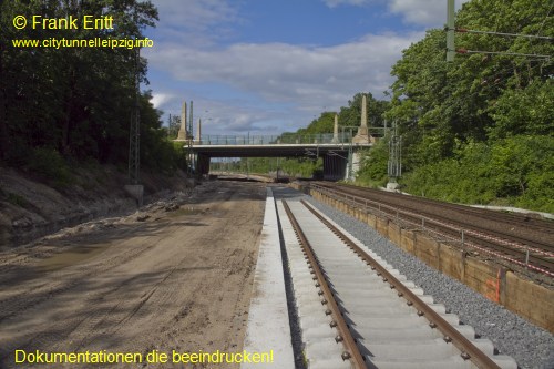 neuer Bahnsteig - Blickrichtung Nord