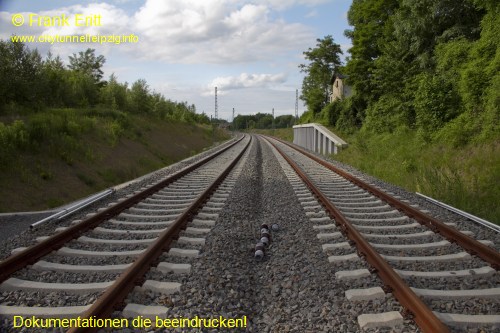 Bauende Gleis Richtung Connewitz - Blickrichtung Nord