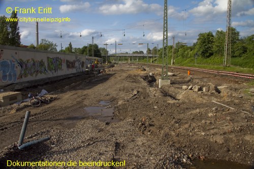 Neuer Bahnsteig Blickrichtung Nord