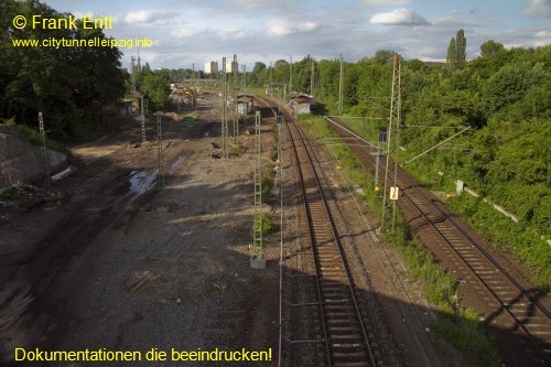 Brcke Bornaische Strae - Blickrichtung Nordwest