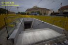 Verkleidung Zugnge LVB am Hauptbahnhof