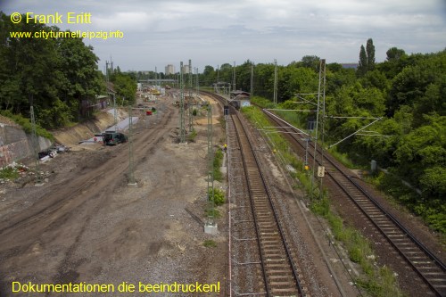 Brcke Bornaische Strae - Blickrichtung Nordwest