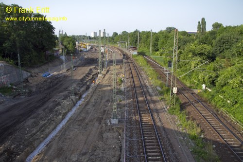 Brcke Bornaische Strae - Blickrichtung Nordwest