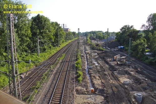 Brcke Bornaische Strae - Blickrichtung Sdost