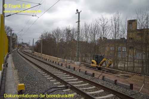 Bahndamm Engertstrae - Blickrichtung Sd