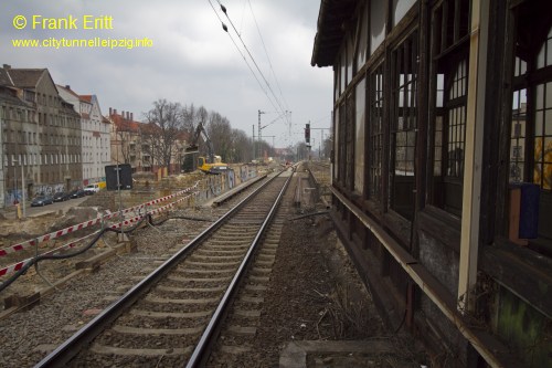 alter Bahnsteig - Blickrichtung Norden