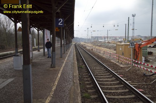 alter Bahnsteig - Blickrichtung Sden