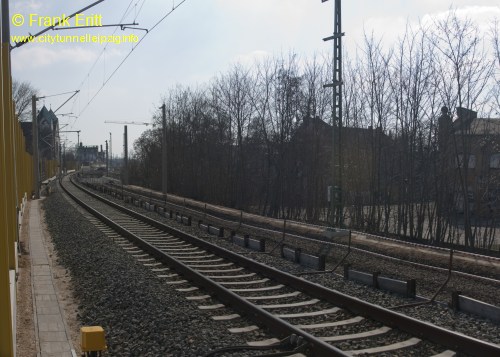 Bahndamm Engertstrae - Blickrichtung Sd