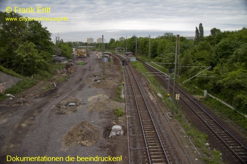 Brcke Bornaische Strae - Blickrichtung Nordwest