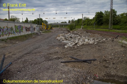 Neuer Bahnsteig Blickrichtung Nord