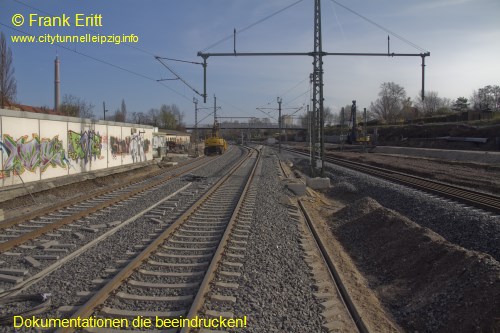 Neuer Bahnsteig Blickrichtung Nord