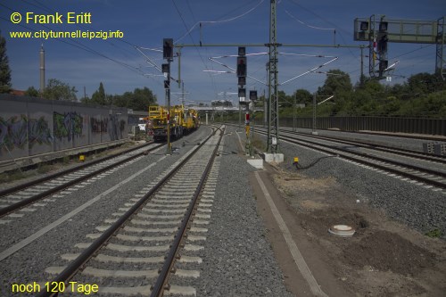 Neuer Bahnsteig Blickrichtung Nord